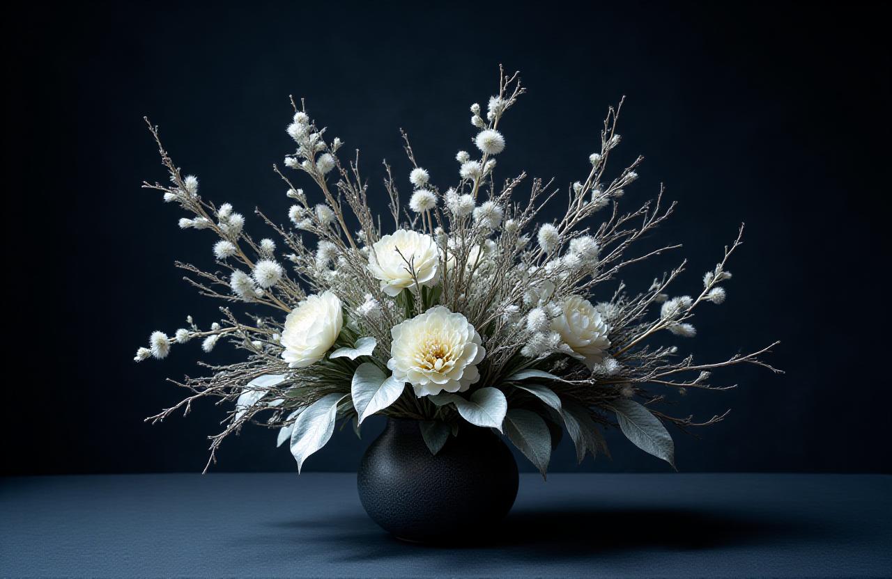 Composizione floreale tundra artica