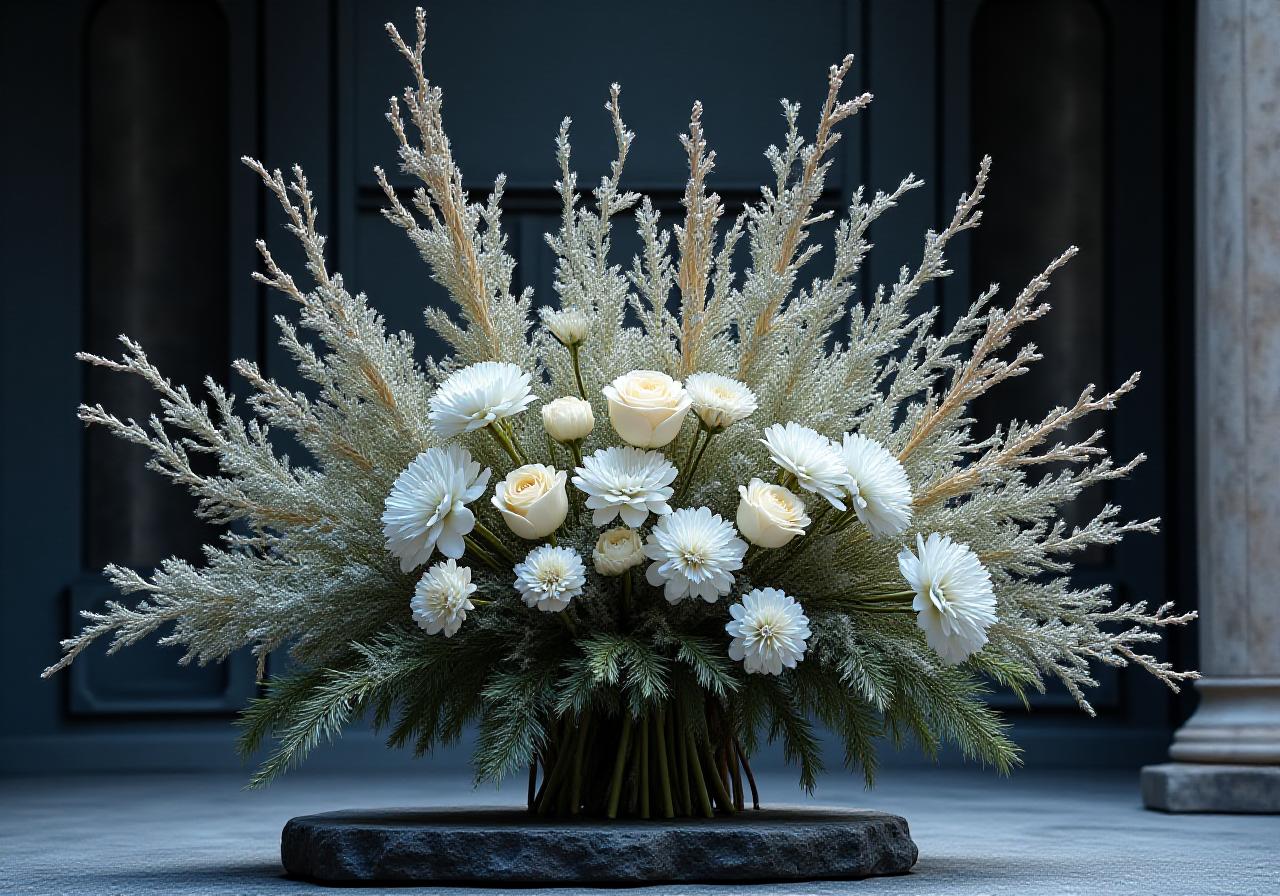 Allestimento floreale tundra per matrimoni